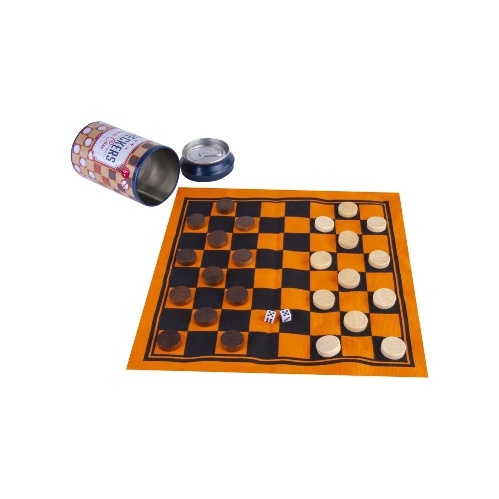 Checkers In a Can - Travel Board Game