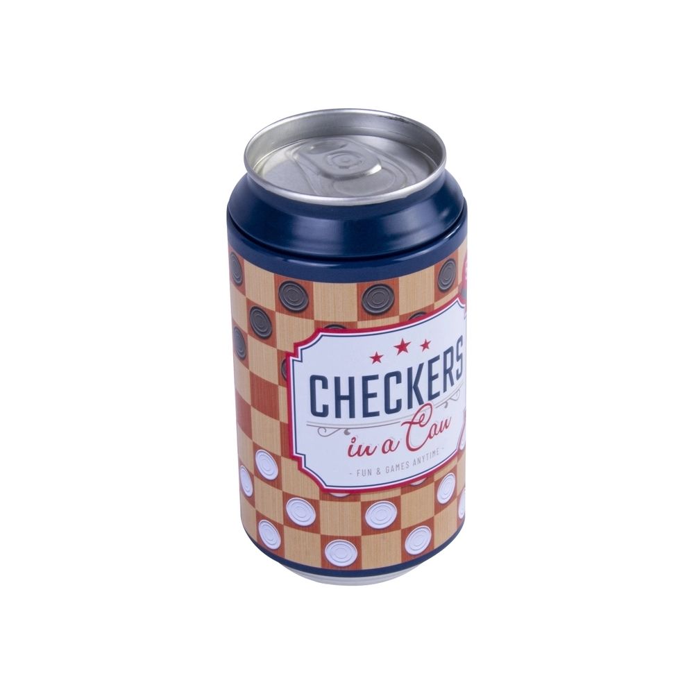 Checkers In a Can - Travel Board Game