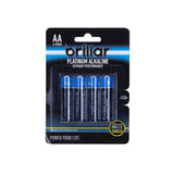 Brillar AA Platinum Alkaline Batteries 4pk