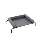 Paws & Claws 90x60cm Elevated Pet Bolster Bed - Grey