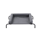 Paws & Claws 90x60cm Elevated Pet Bolster Bed - Grey