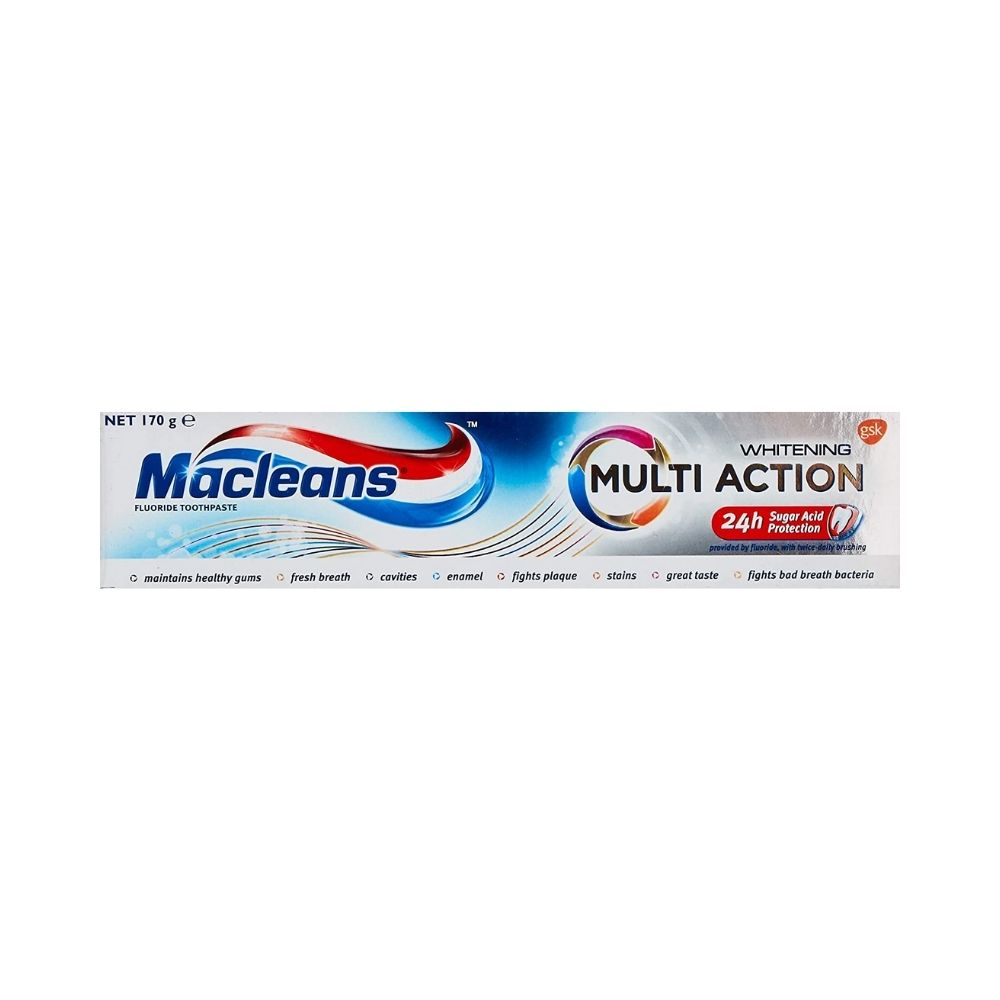3 Pack x Macleans Toothpaste Multi Action Whitening Fluoride 170g
