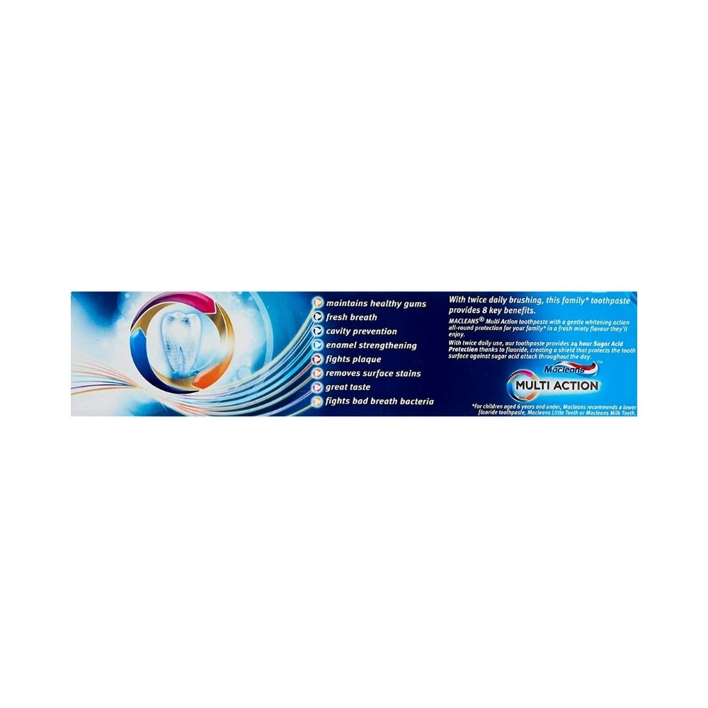 3 Pack x Macleans Toothpaste Multi Action Whitening Fluoride 170g