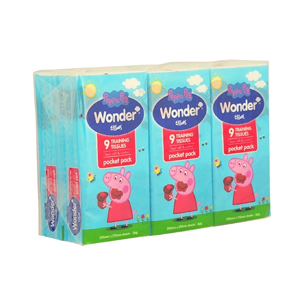 6 Pack x Wonder Peppa Pig Training Facial Pocket Tissues 9pc