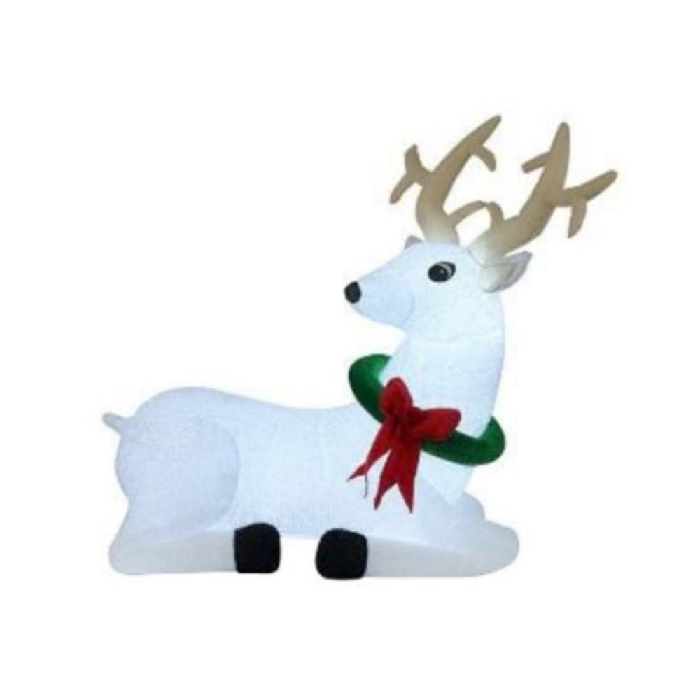 Deluxe Plush Lying Inflatable Reindeer 1.8m