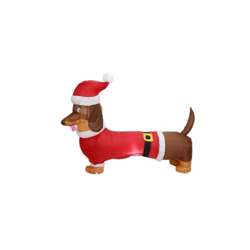 Inflatable Christmas Sausage Dog 150cm