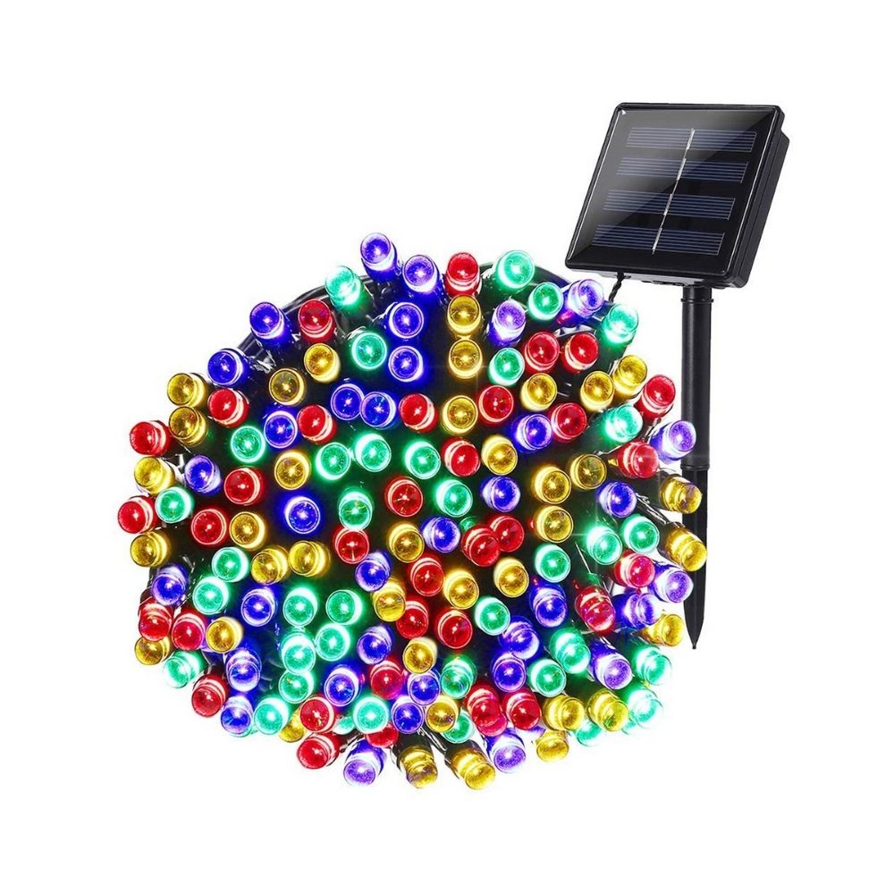 200 Colour LED Solar Powered Fairy Lights 14m