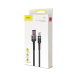 Baseus Type-C to Double-sided USB Quick Charging Cable - Black - 1m
