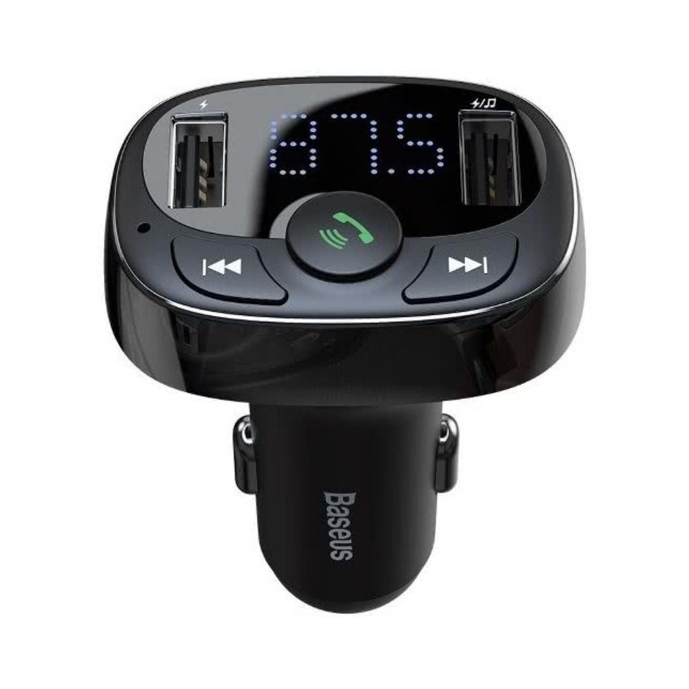 Baseus FM Transmitter T Typed Dual USB Car Charger and Bluetooth MP3 Player