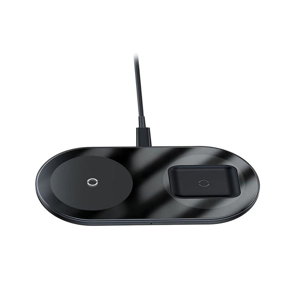 Baseus 2-in-1 Wireless Charger - Black