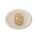 2 x Lemon & Lime ECO Sugarcane Oval Plate Natural 10 Pack - 26x20cm