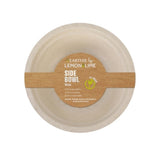2 x Lemon & Lime ECO Sugarcane Side Bowl Natural - 30 Pack - 18cm
