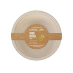 2 x Lemon & Lime ECO Sugarcane Side Bowl Natural 12 Pack - 18cm