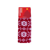 Christmas Charm Socks - Red Snowflakes
