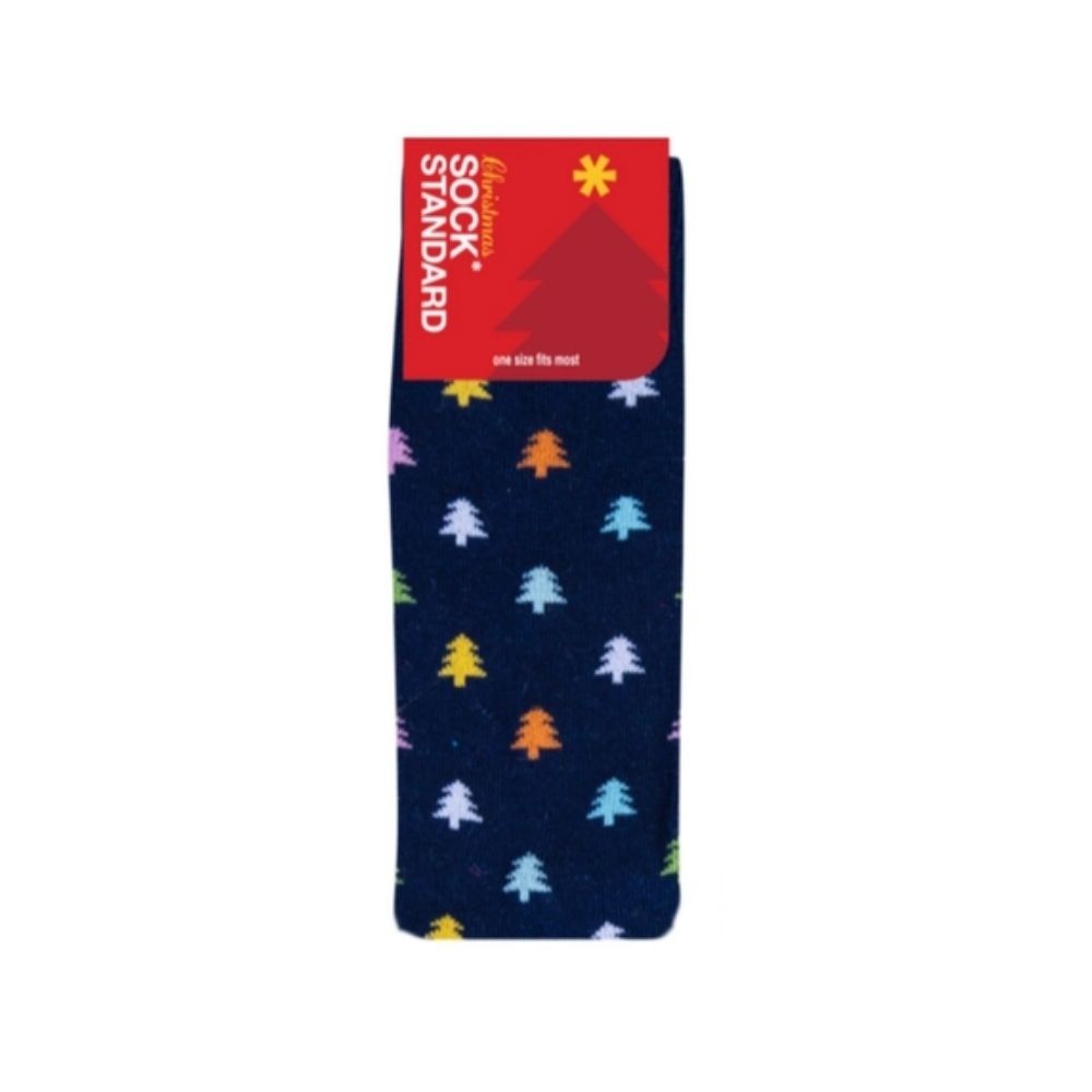 Christmas Charm Socks - Coloured Christmas Trees