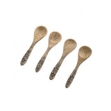 Davis & Waddell Casablanca Wooden Dip Spoon Set/4 Natural 13x8x4cm