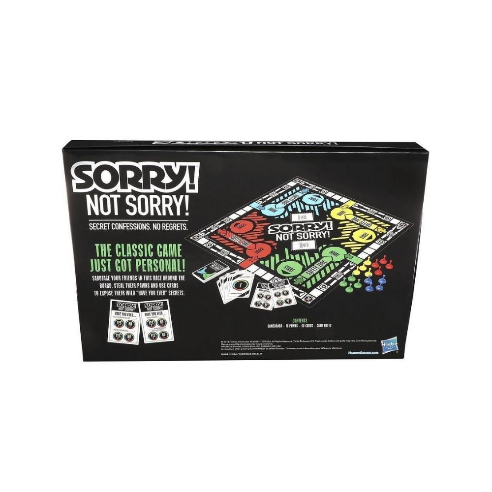 Sorry! Not Sorry! Board Game