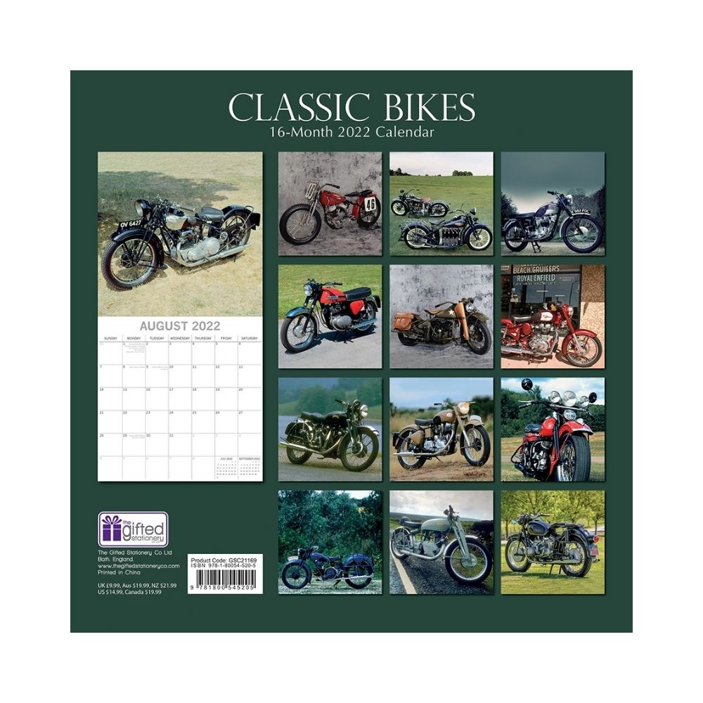 2022 Square Wall Calendar - Transport