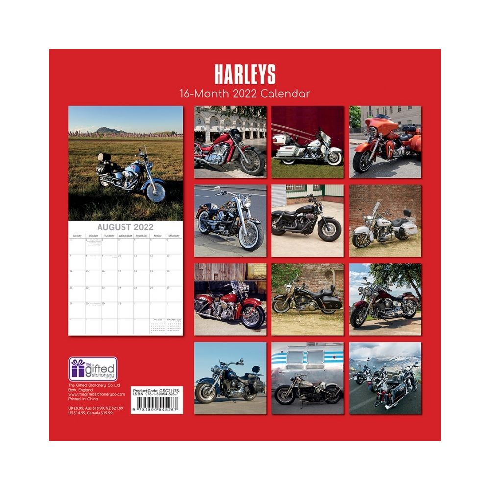 2022 Square Wall Calendar - Transport
