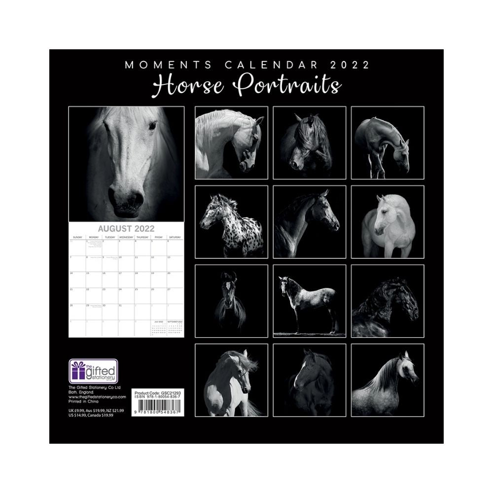 2022 Square Wall Calendar - Black & White