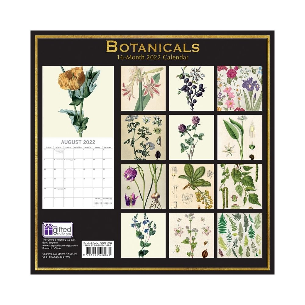 2022 Square Wall Calendar - Art