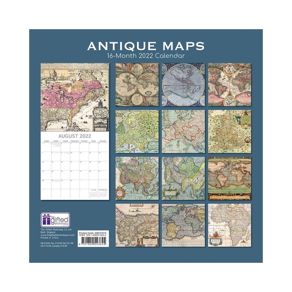 2022 Square Wall Calendar - Art