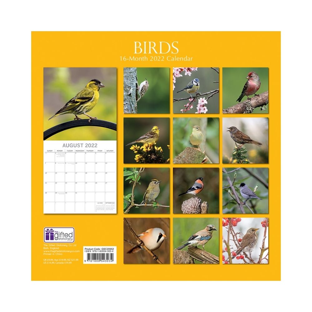 2022 Square Wall Calendar - Animals