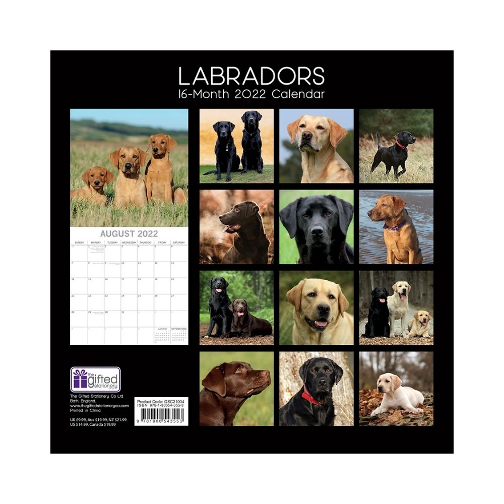 2022 Square Wall Calendar Animals - Pawprint