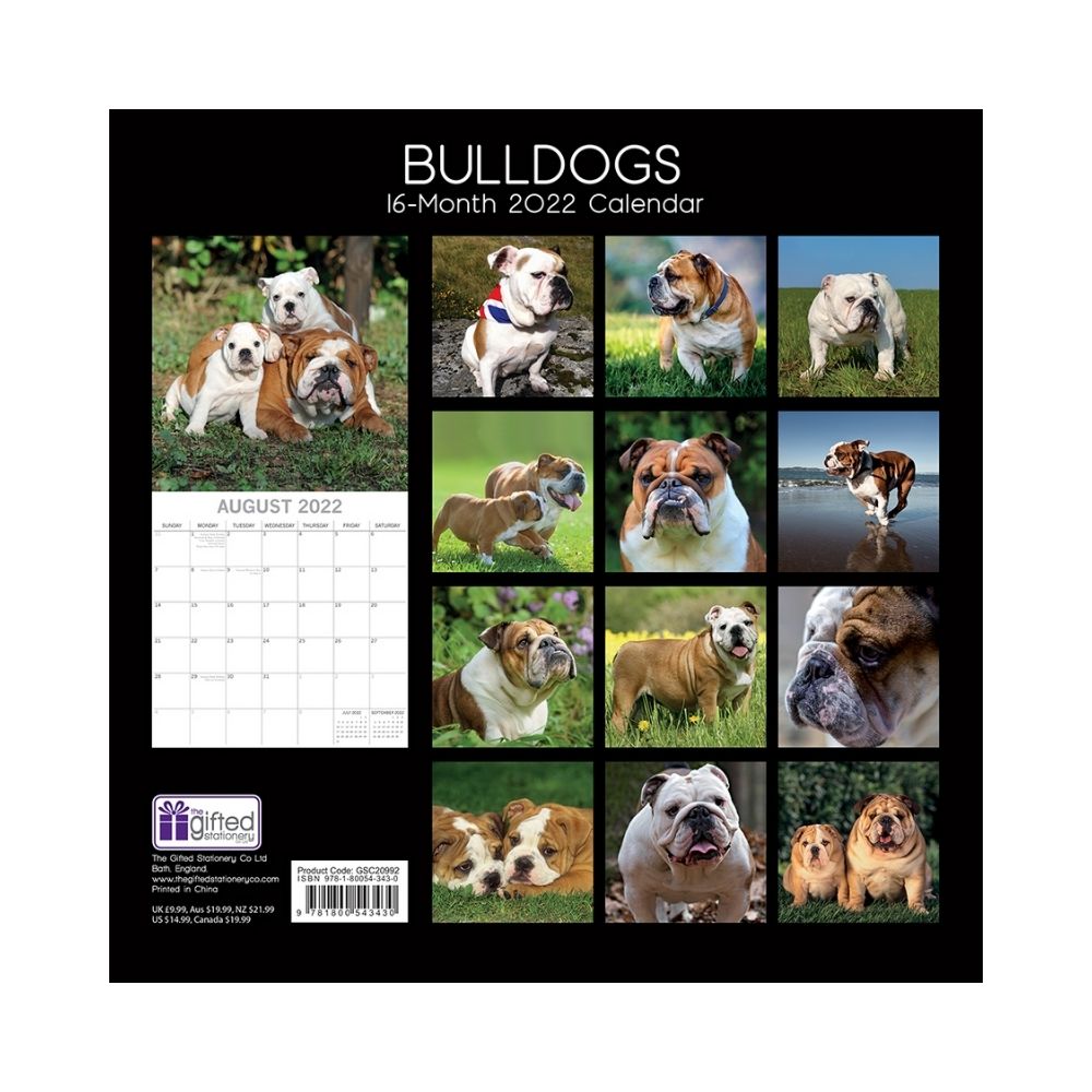2022 Square Wall Calendar Animals - Pawprint