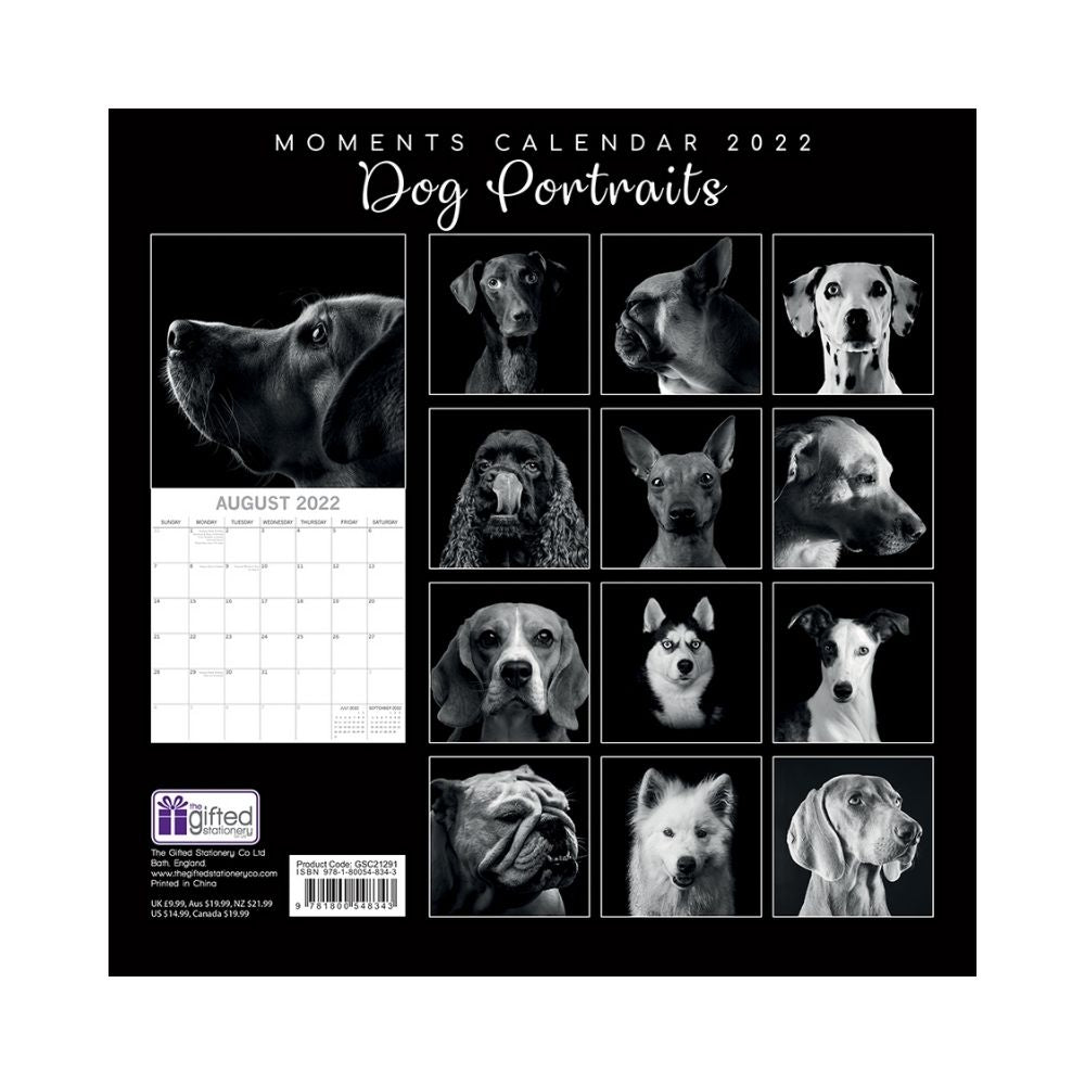 2022 Square Wall Calendar - Black & White