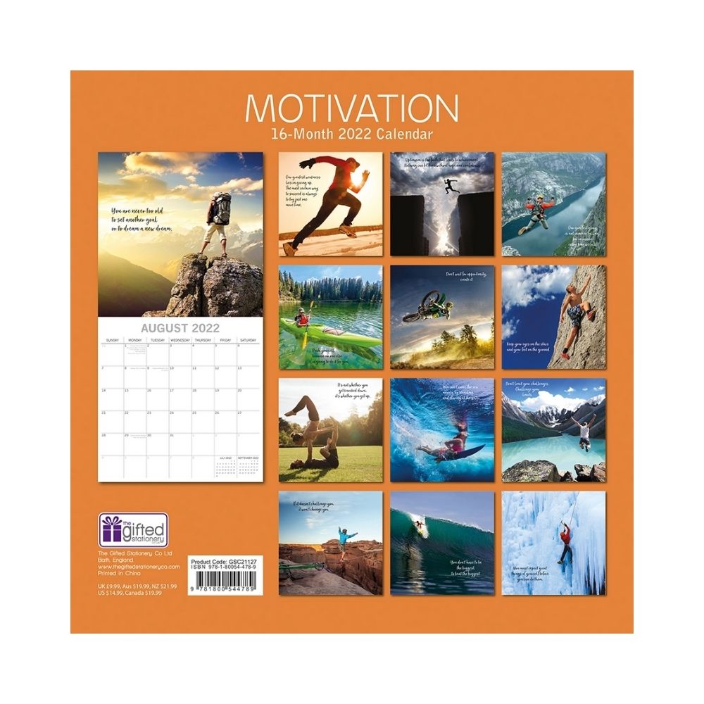 2022 Square Wall Calendar - Mind, Body & Spirit