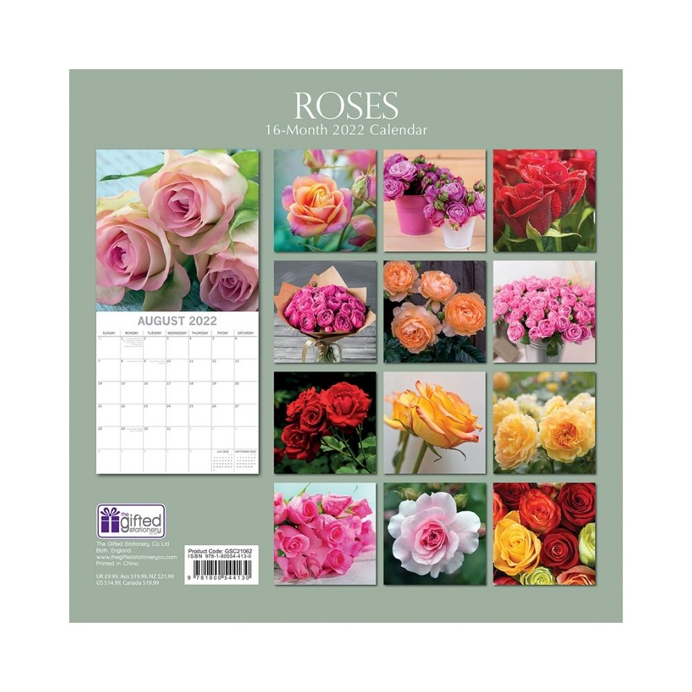 2022 Square Wall Calendar - Floral