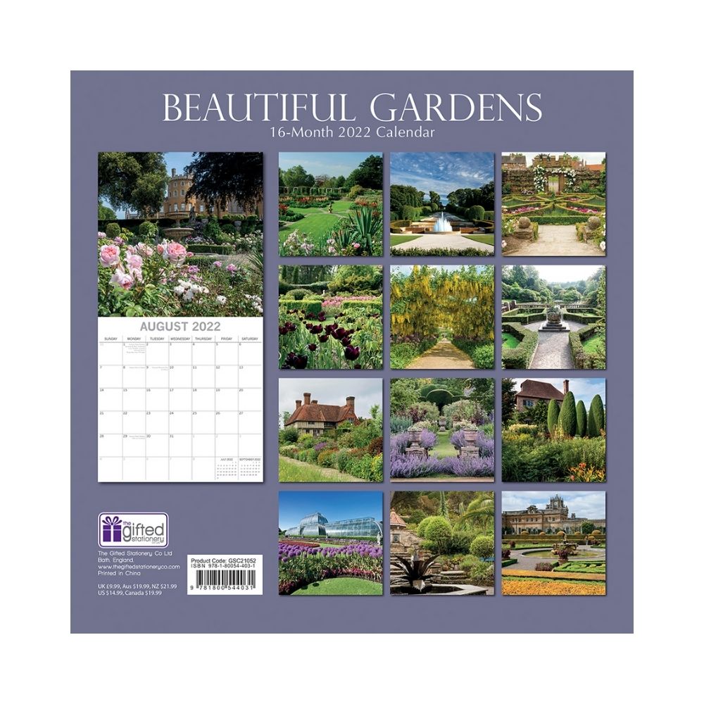 2022 Square Wall Calendar - Floral