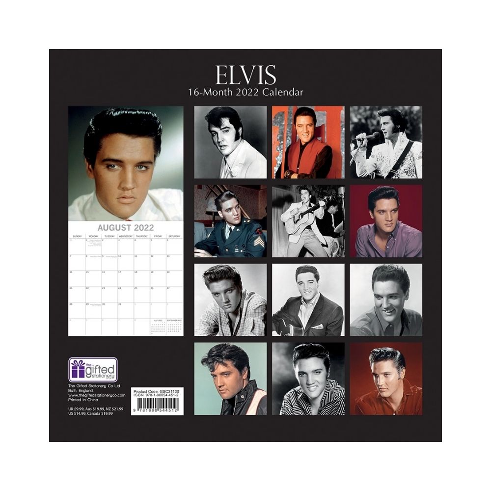 2022 Square Wall Calendar - Icons