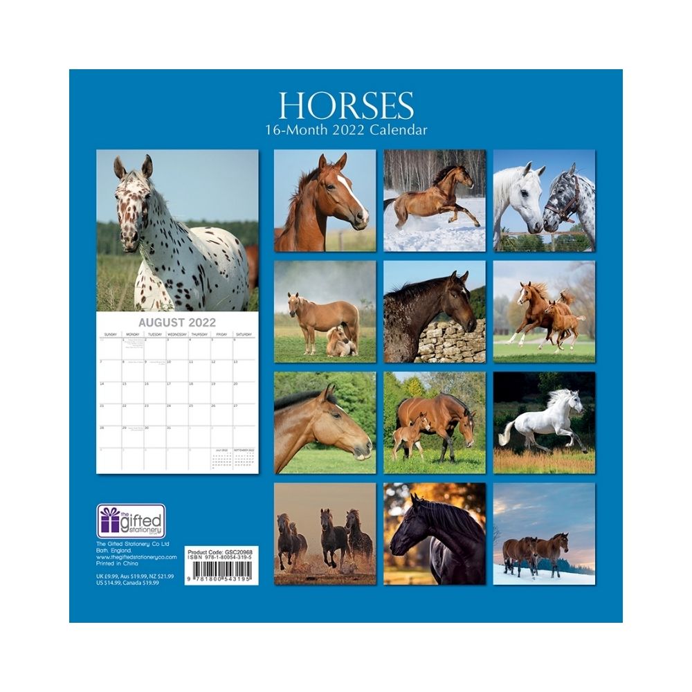2022 Square Wall Calendar - Animals