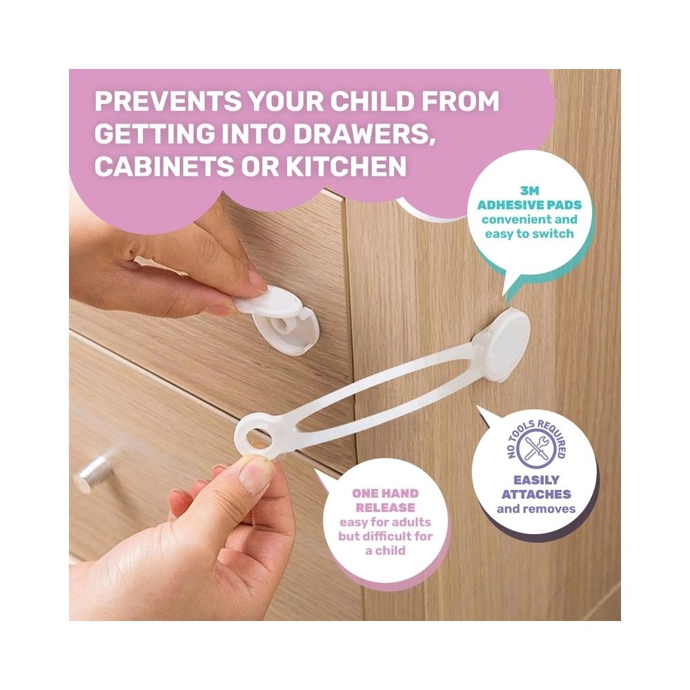 1st Steps 2 Piece Adhesive Multi-Purpose Latch