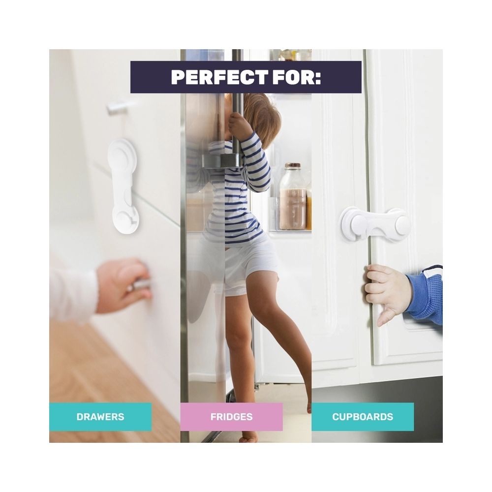 1st Steps Baby Safety 2 Piece Adhesive Latch Lock