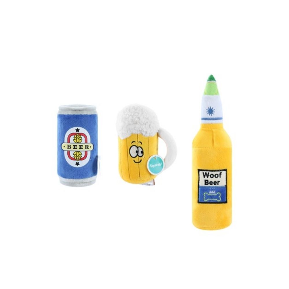 Paws & Claws Beer Plush Clip Strip 17x7.5cm