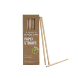 Earthie by Lemon Lime Eco Paper Straws 20cm - 100 Pack