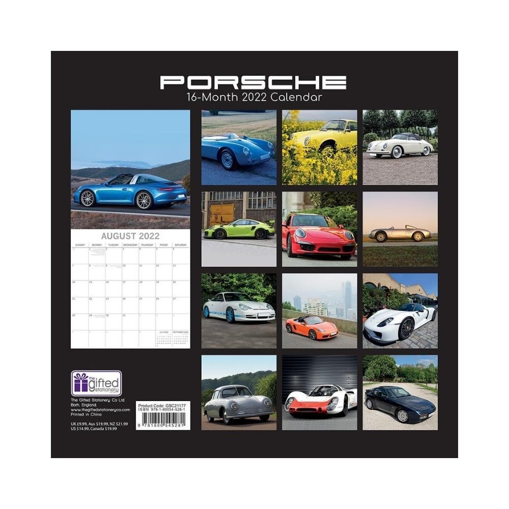 2022 Square Wall Calendar - Transport