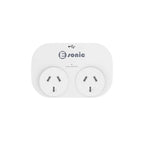 E-Sonic Dual USB with 2 Outlet Adaptor - 2.4A