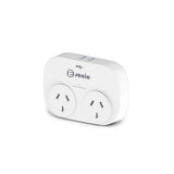 E-Sonic Dual USB with 2 Outlet Adaptor - 2.4A