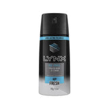 6 x Lynx Fresh Deodorant Body Spray - Ice Chill Frozen Mint & Lemon - 100g/155ml