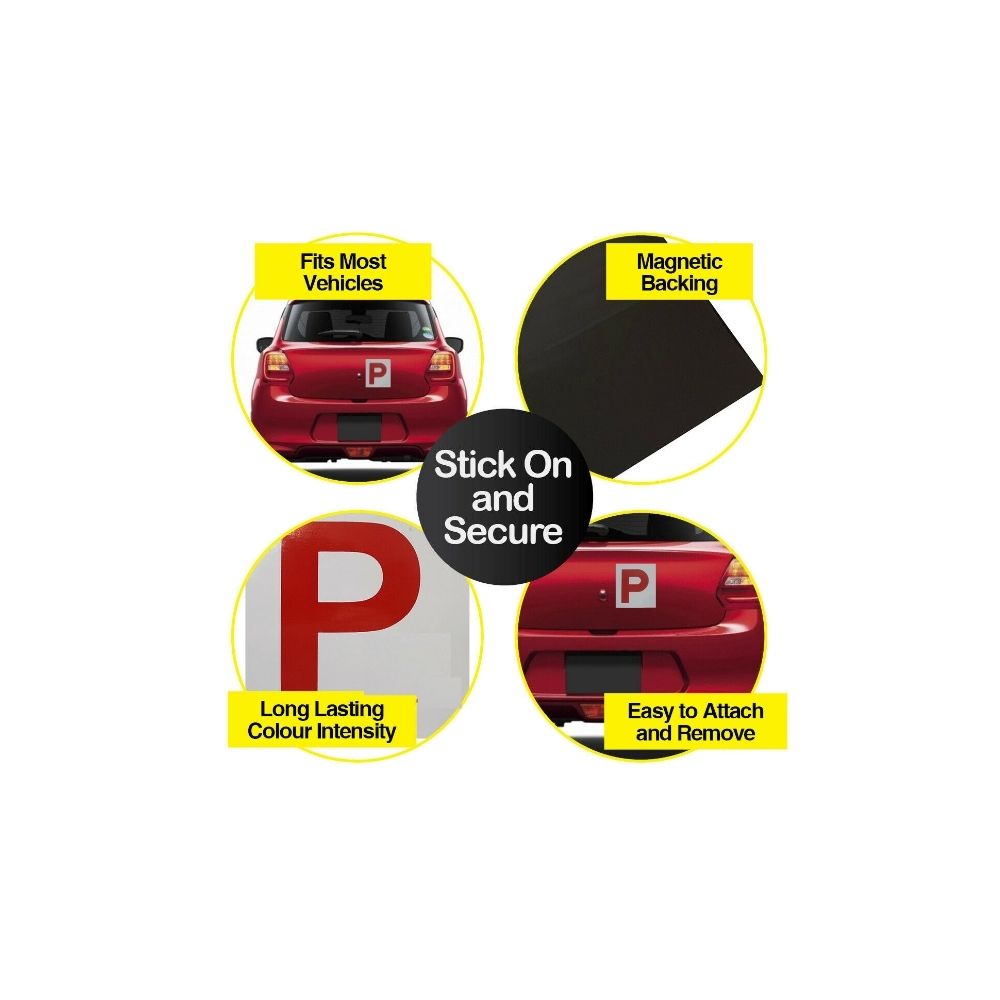 Handy Hardware Red P Plates QLD 2 Pack Smooth Sales