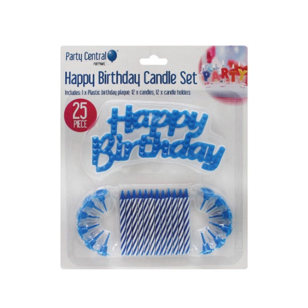 Happy Birthday Candle Set - 25 Piece