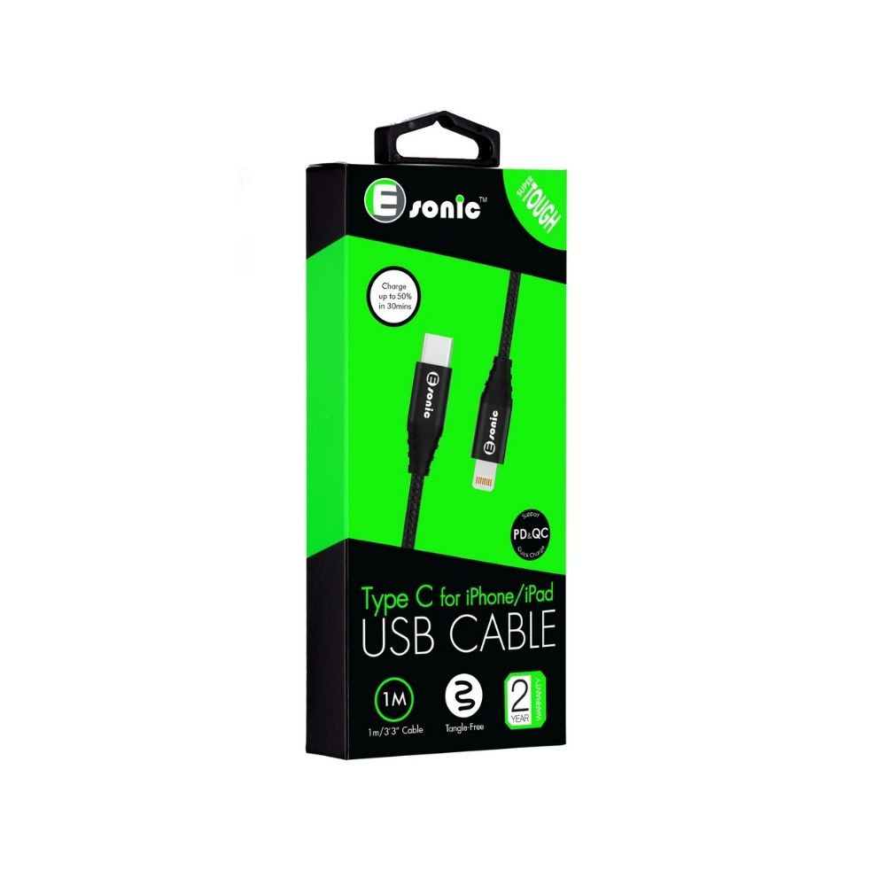 Esonic Type C To Lightning Cable for iPhone/iPad - 1m