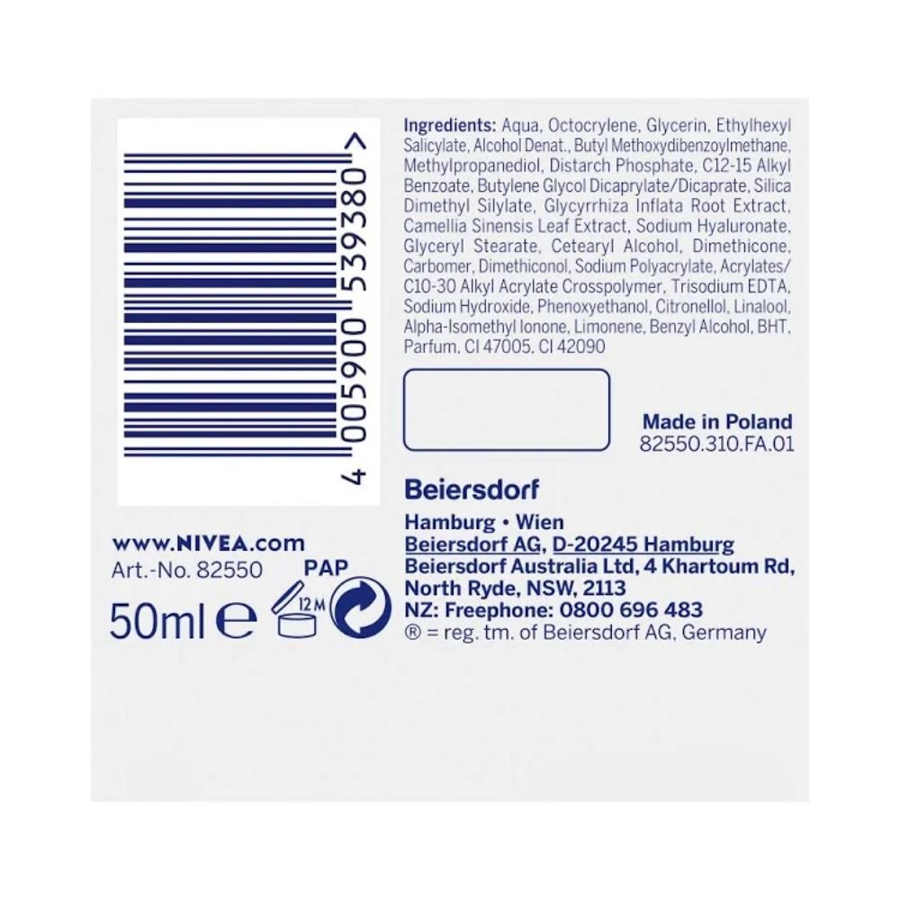 Nivea Essentials Urban Skin Defence Day Cream - 50ml - SPF15