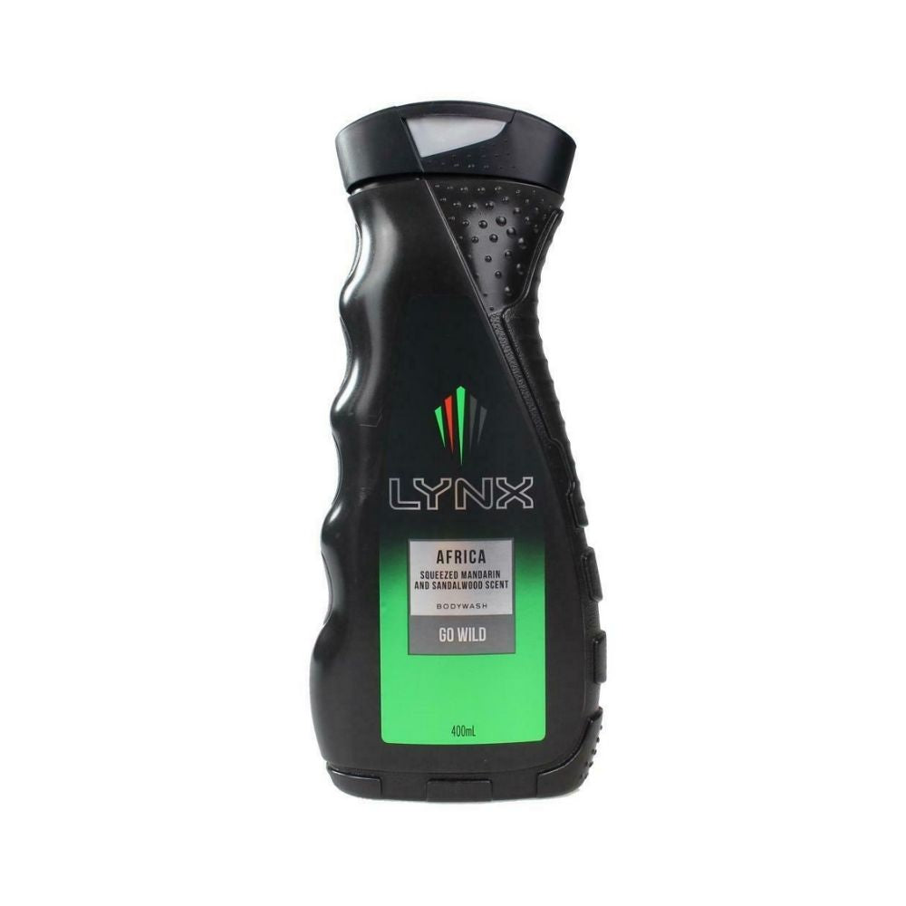 Lynx Africa Body Wash - Squeezed Mandarin and Sandalwood Scent - 400ml