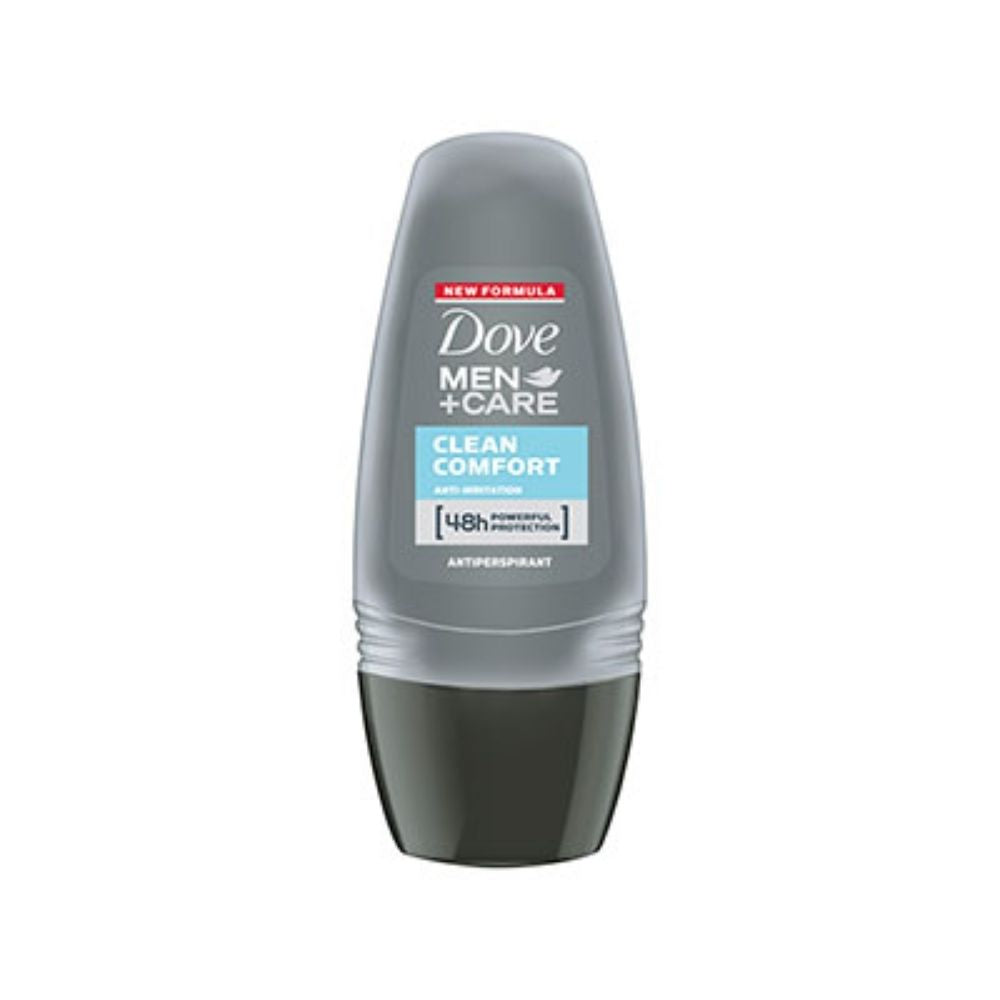 6 Pack x Dove Men+Care Clean Comfort Anti-Perspirant Roll-On - 50mL