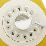 GPO 746 ROTARY TELEPHONE - MUSTARD